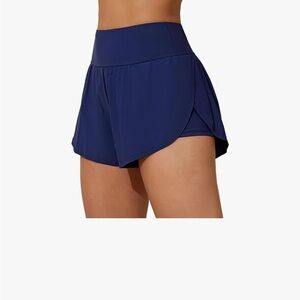 ATTRACO Women Swim Shorts Side Split Swim Trunk 2 in 1 Board Shorts
